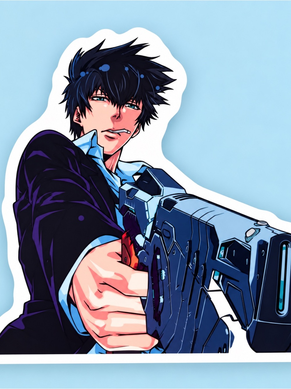 Shinya Kogami Psycho-Pass Anime Vinyl Sticker